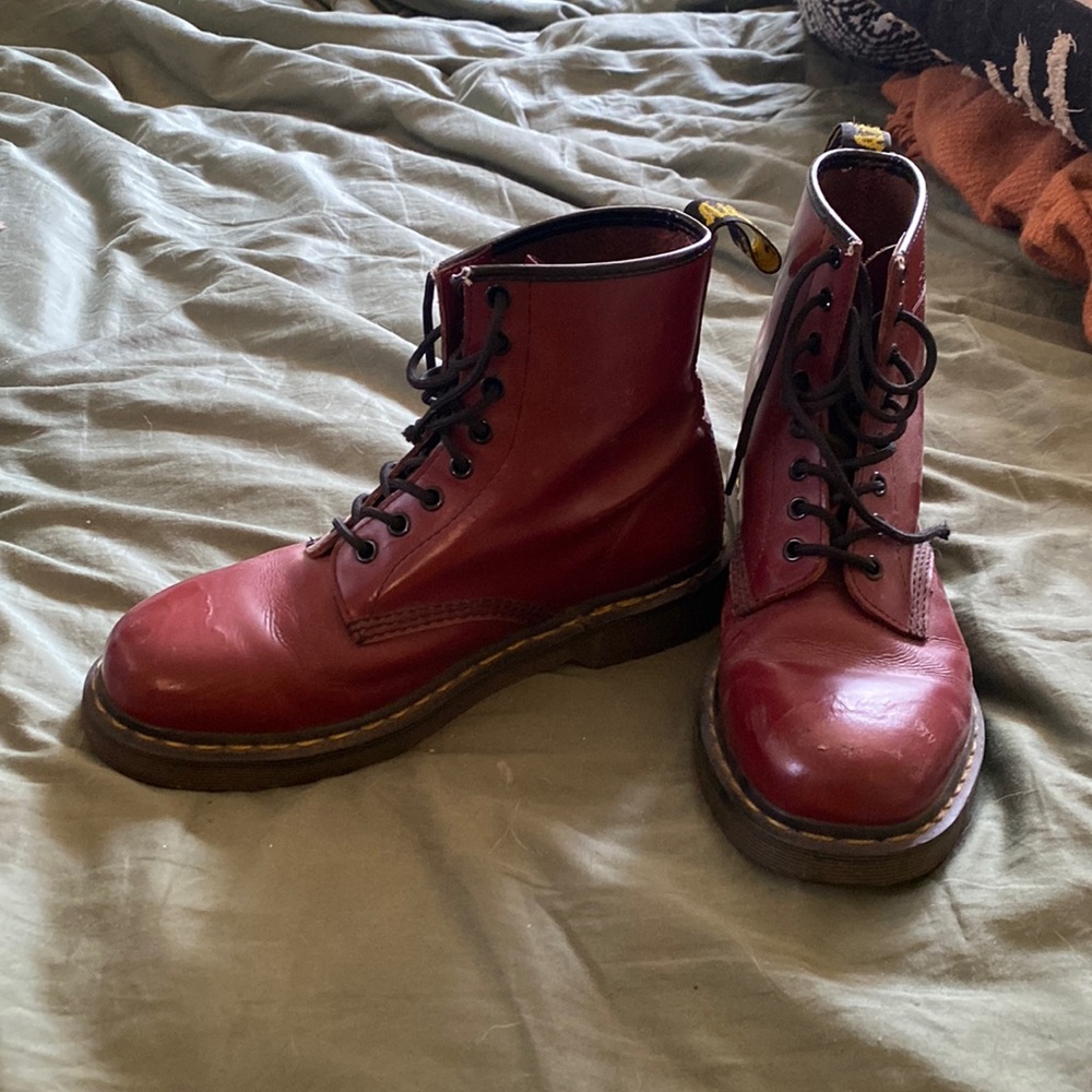 Maroon Doc Martens